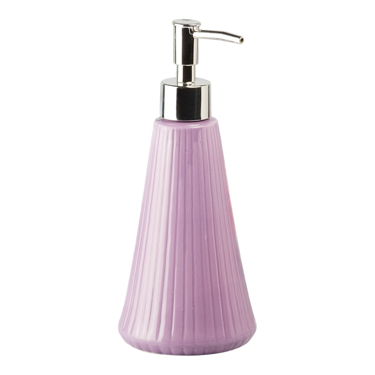 Ceramic Soap Dispenser for handwash for Bathroom, Purple, (Set of 1) (6037)