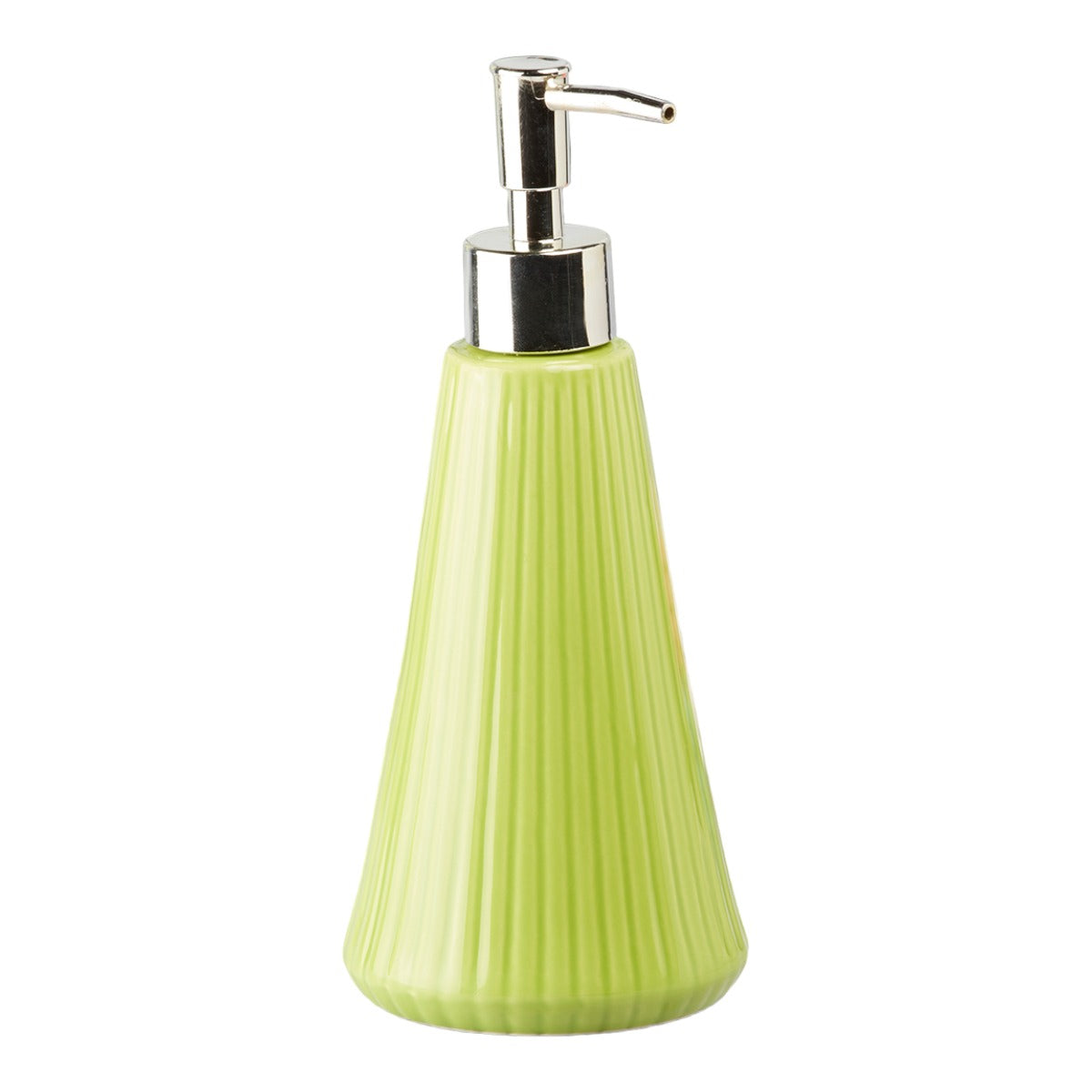 Ceramic Soap Dispenser for handwash for Bathroom, Green, (Set of 1) (6040)