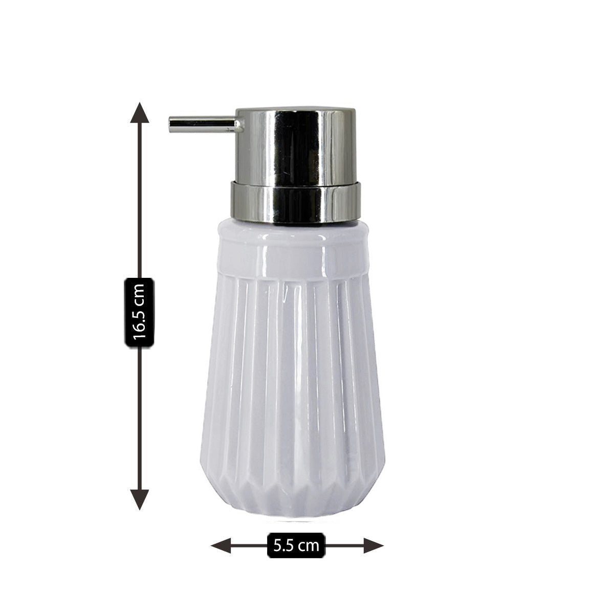 Kookee Ceramic Soap Dispensers, White, ART06084