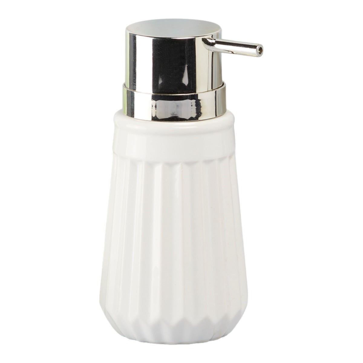 Ceramic Soap Dispenser for handwash for Bathroom, White, (Set of 1) (6084)