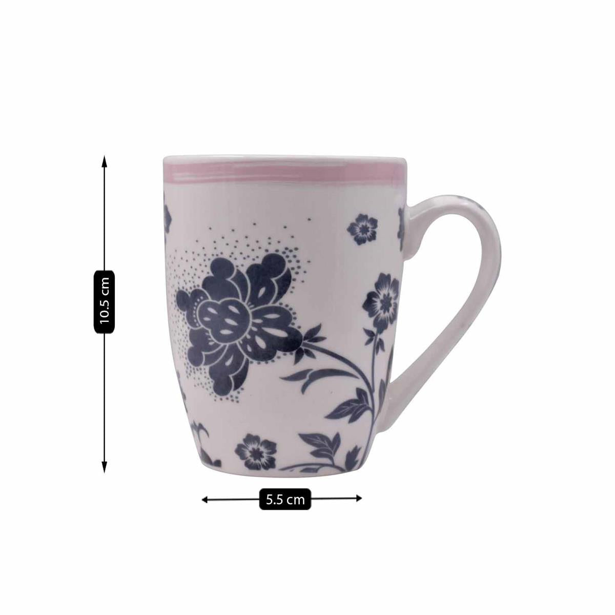 Printed Ceramic Coffee or Tea Mug with handle - 325ml (4124-B)