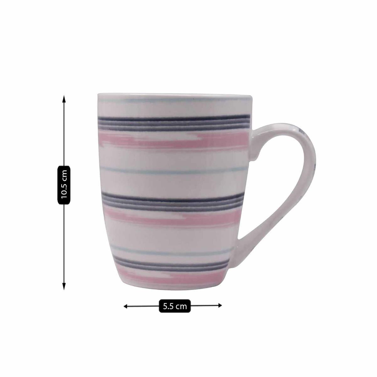 Printed Ceramic Coffee or Tea Mug with handle - 325ml (4124-D)