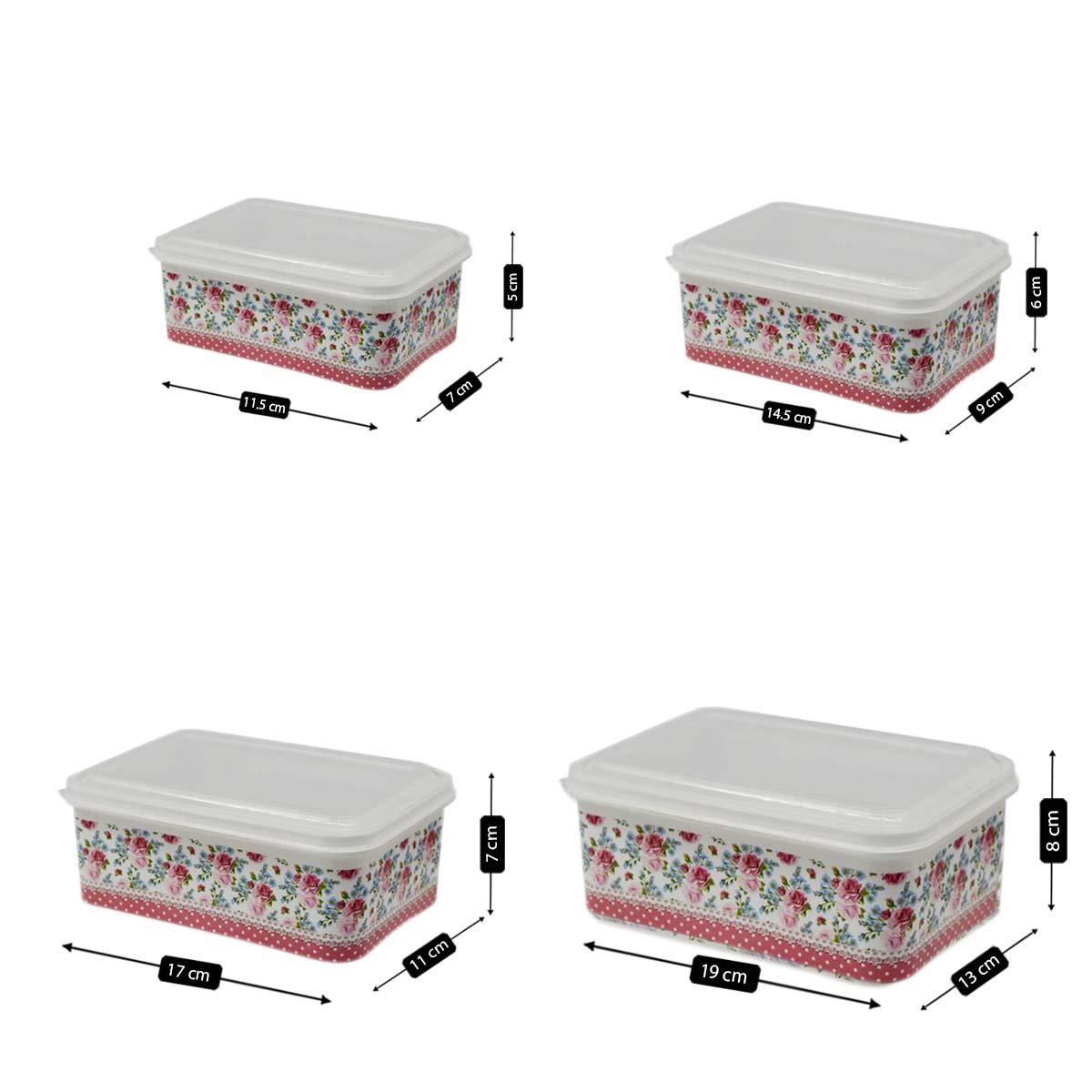 Kookee Plastic Containers, Multi, ART06210