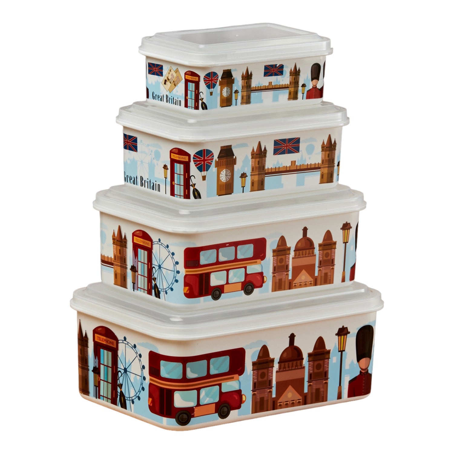 Kookee Plastic Containers, Multi, ART06211