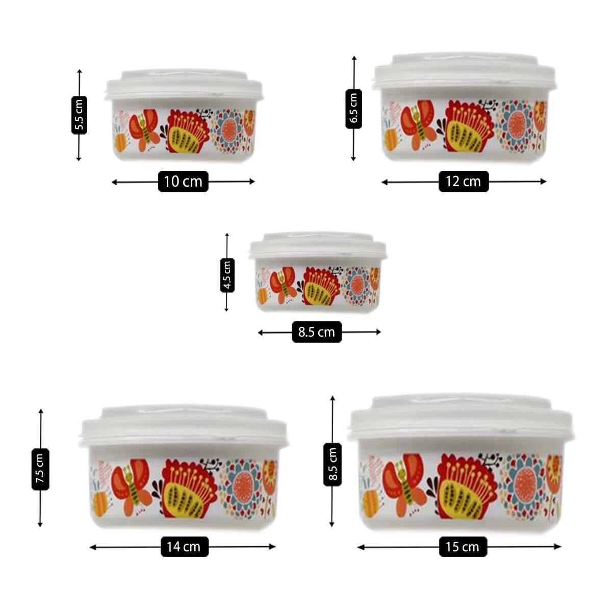 Kookee Plastic Containers, Multi, ART06216