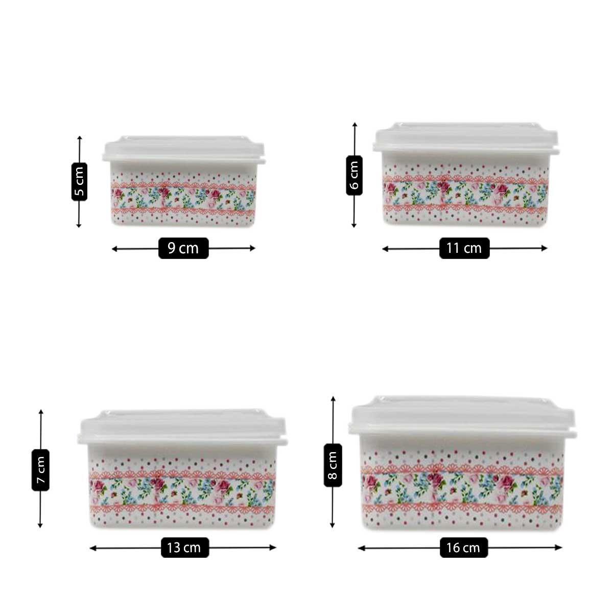 Kookee Plastic Containers, Multi, ART06222
