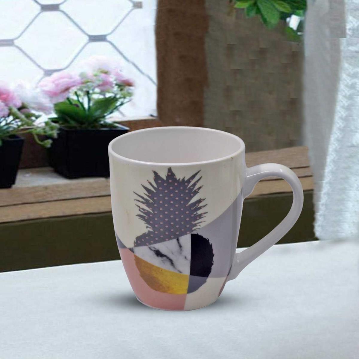 Printed Ceramic Coffee or Tea Mug with handle - 325ml (3551-C)