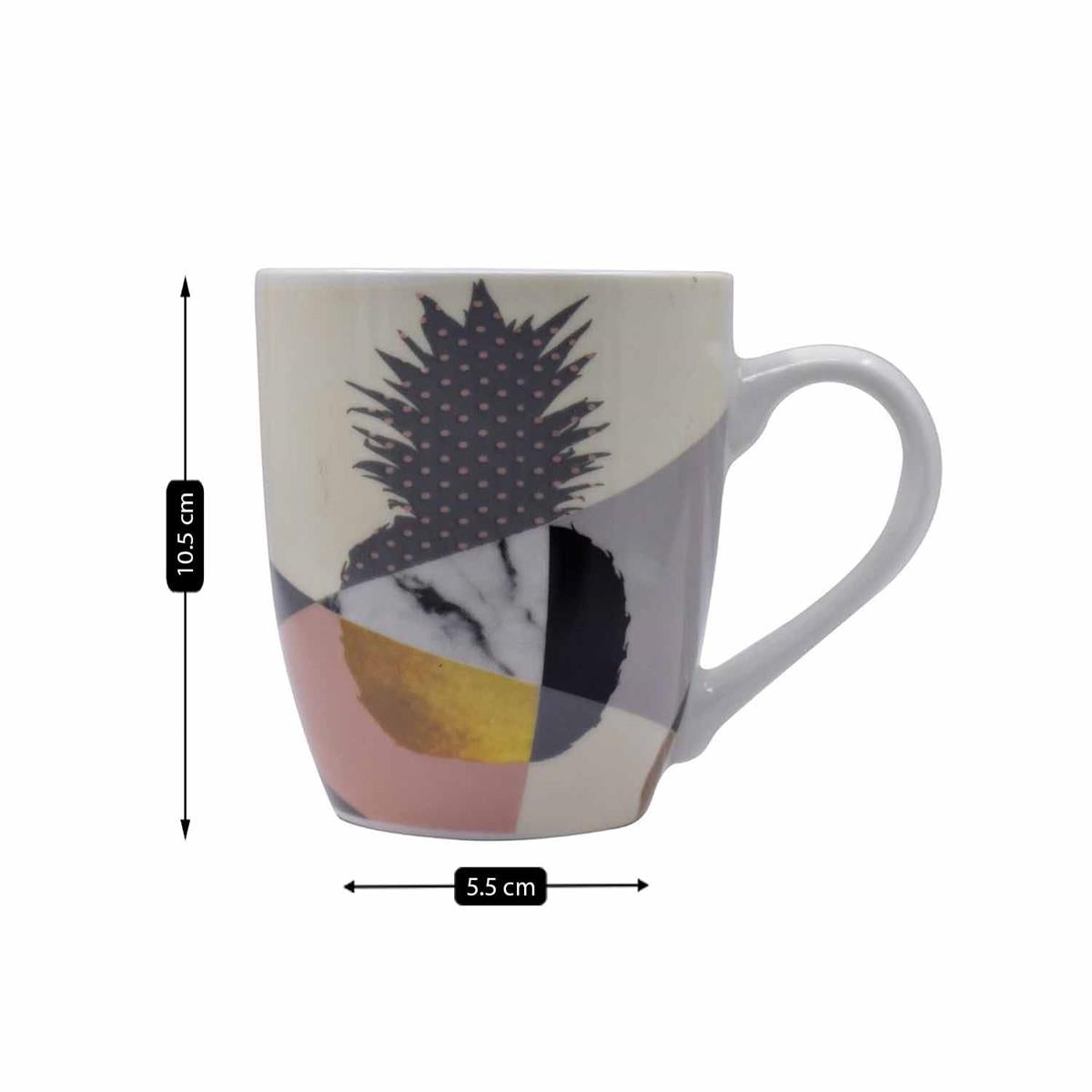 Printed Ceramic Coffee or Tea Mug with handle - 325ml (3551-C)