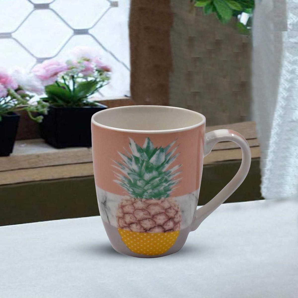 Printed Ceramic Coffee or Tea Mug with handle - 325ml (3551-C)