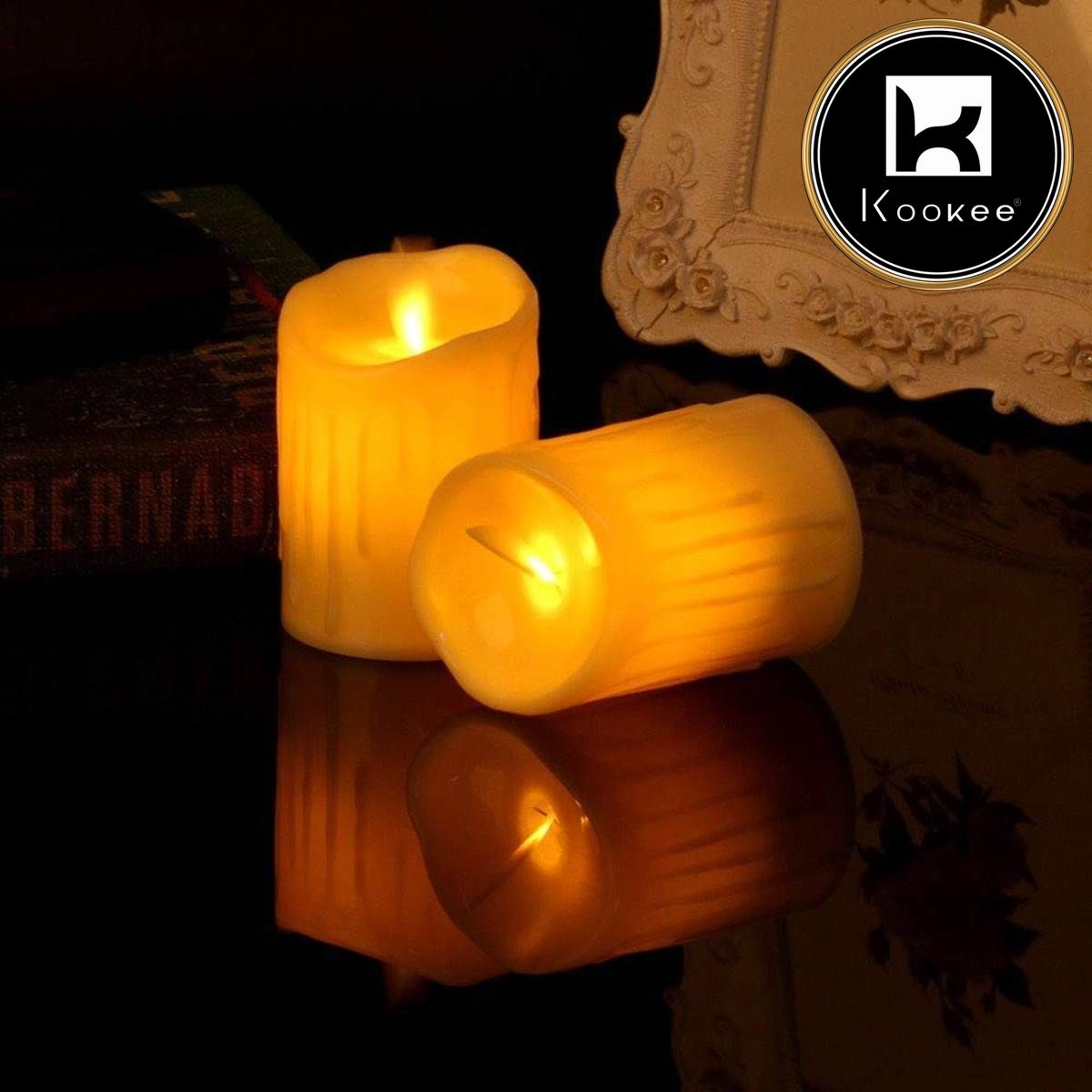 Kookee LED Candle, Yellow, ART09492