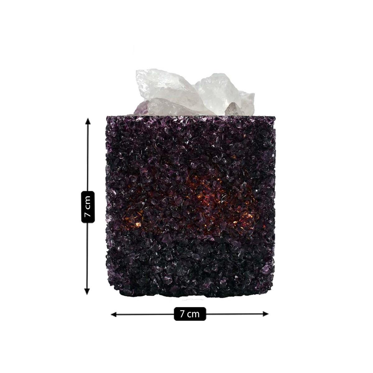 Natural Crystal Aromatherapy with Essential Oil, Electric Diffuser (087-2-B)