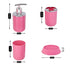 Acrylic Set of 4 Bath Set with Soap Dispenser (7397)