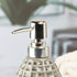 Ceramic Soap Dispenser handwash Pump for Bathroom, Set of 1, Grey (7618)