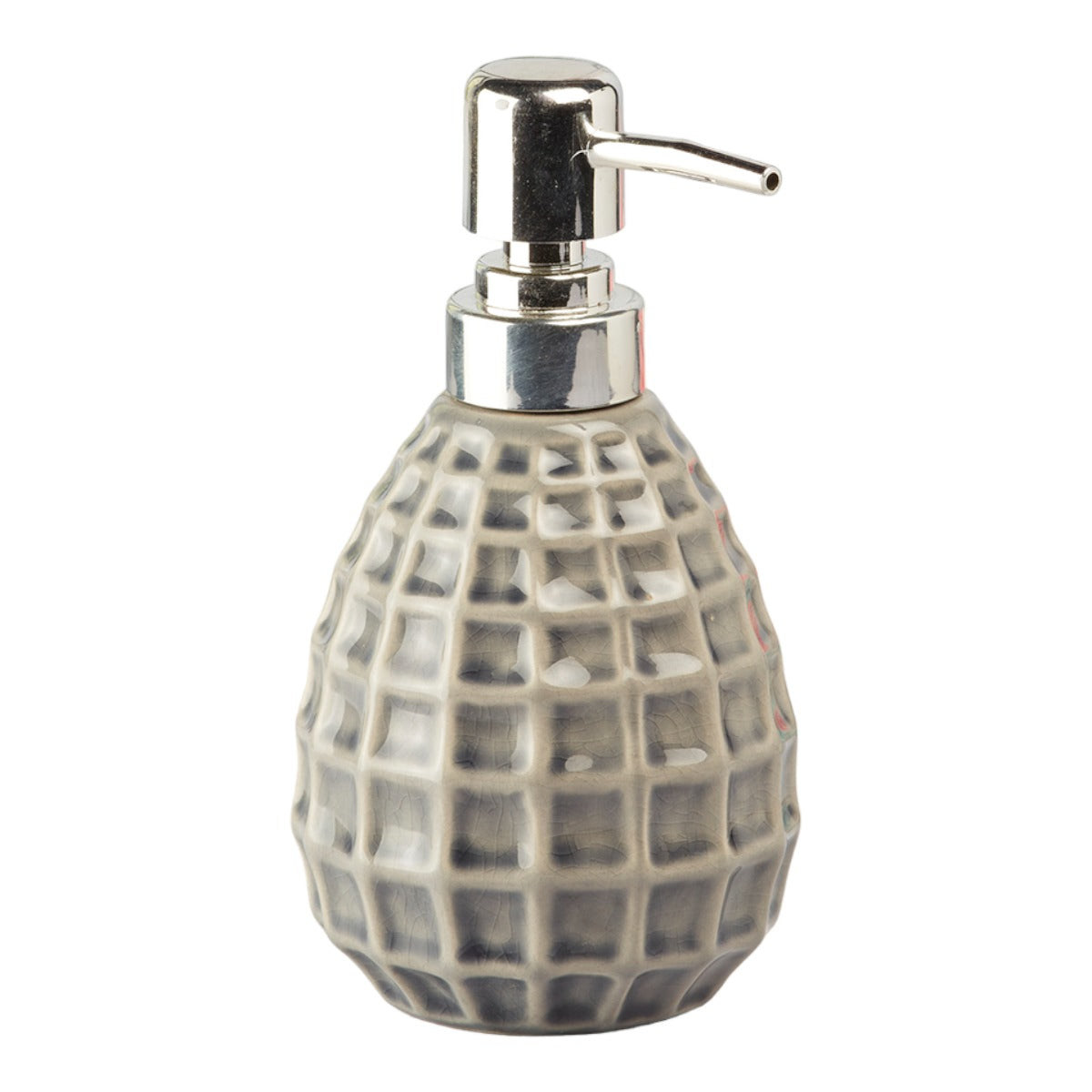 Ceramic Soap Dispenser for handwash for Bathroom, Grey (V-CSD-013-1)