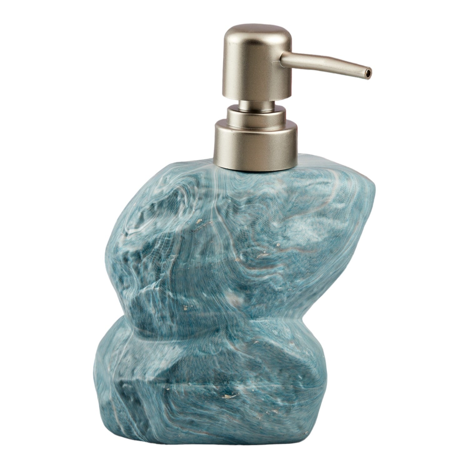Ceramic Soap Dispenser for handwash for Bathroom, Blue, (Set of 1) (7620)