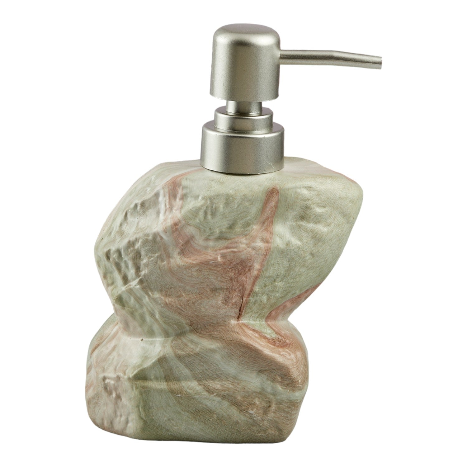 Ceramic Soap Dispenser for handwash for Bathroom, Green, (Set of 1) (7621)