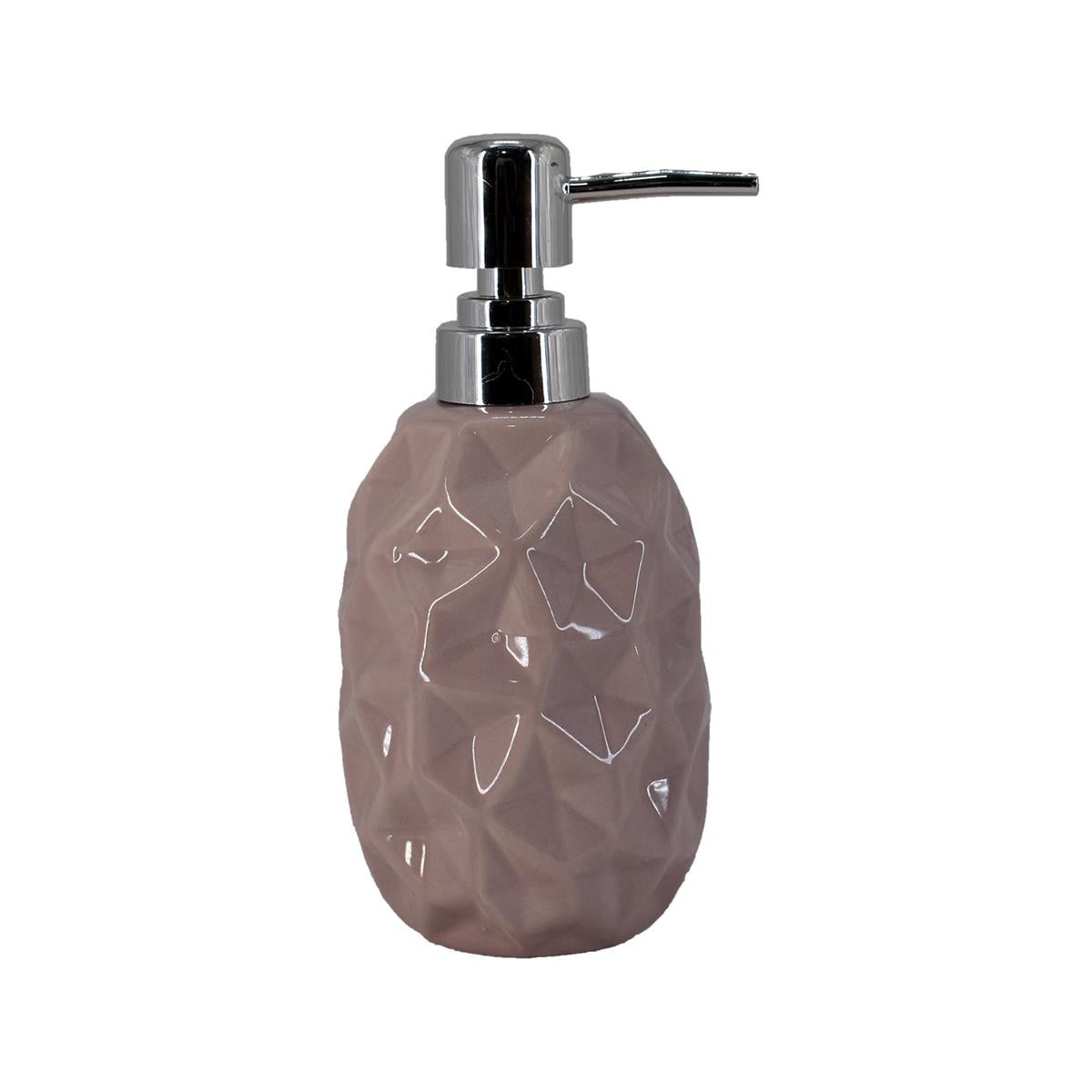 Ceramic Soap Dispenser handwash Pump for Bathroom, Set of 1, Brown (7622)
