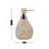 Ceramic Soap Dispenser for handwash for Bathroom, Beige, (Set of 1) (7625)