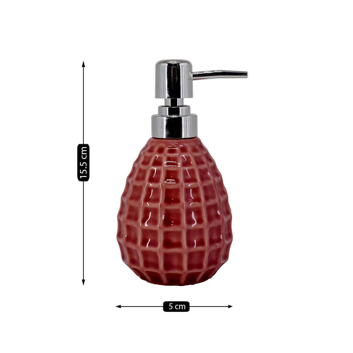 Kookee Ceramic Soap Dispensers, Orange, ART07626