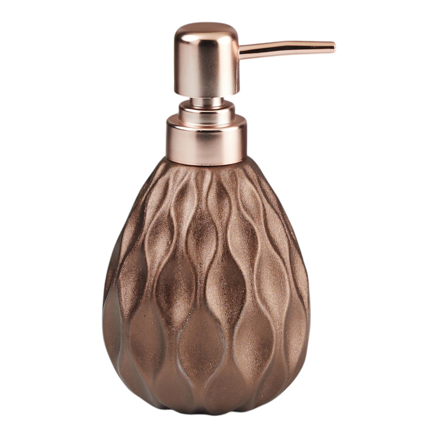 Ceramic Soap Dispenser for handwash for Bathroom, Brown, (Set of 1) (7633)