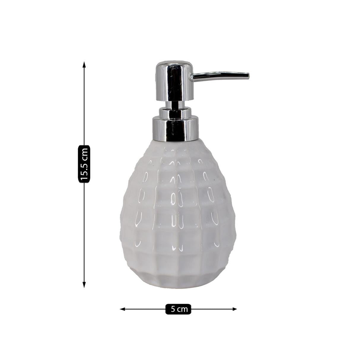 Kookee Ceramic Soap Dispensers, White, ART07634