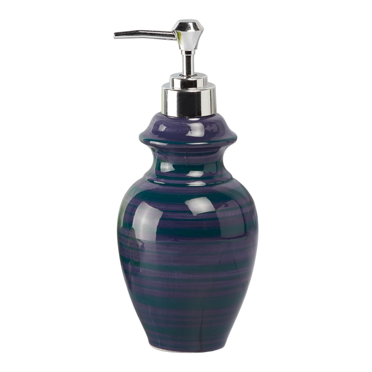 Ceramic Soap Dispenser for handwash for Bathroom, Blue (V-CSD-022)