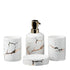 Ceramic Bathroom Set of 4 with Soap Dispenser (7660)