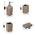 Ceramic Bathroom Set of 4 with Soap Dispenser (7700)