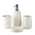 Ceramic Bathroom Set of 4 with Soap Dispenser (7716)