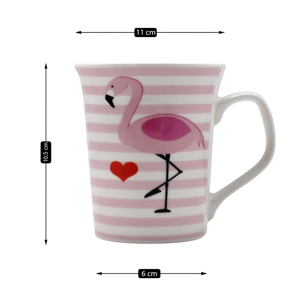 Printed Ceramic Tall Coffee or Tea Mug with handle - 325ml (BPM4611-C)