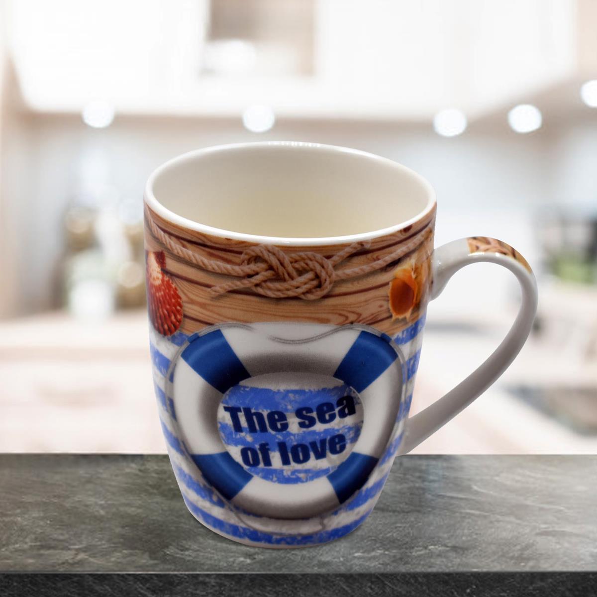 Printed Ceramic Coffee or Tea Mug with handle - 325ml (BPM3030-G-D)