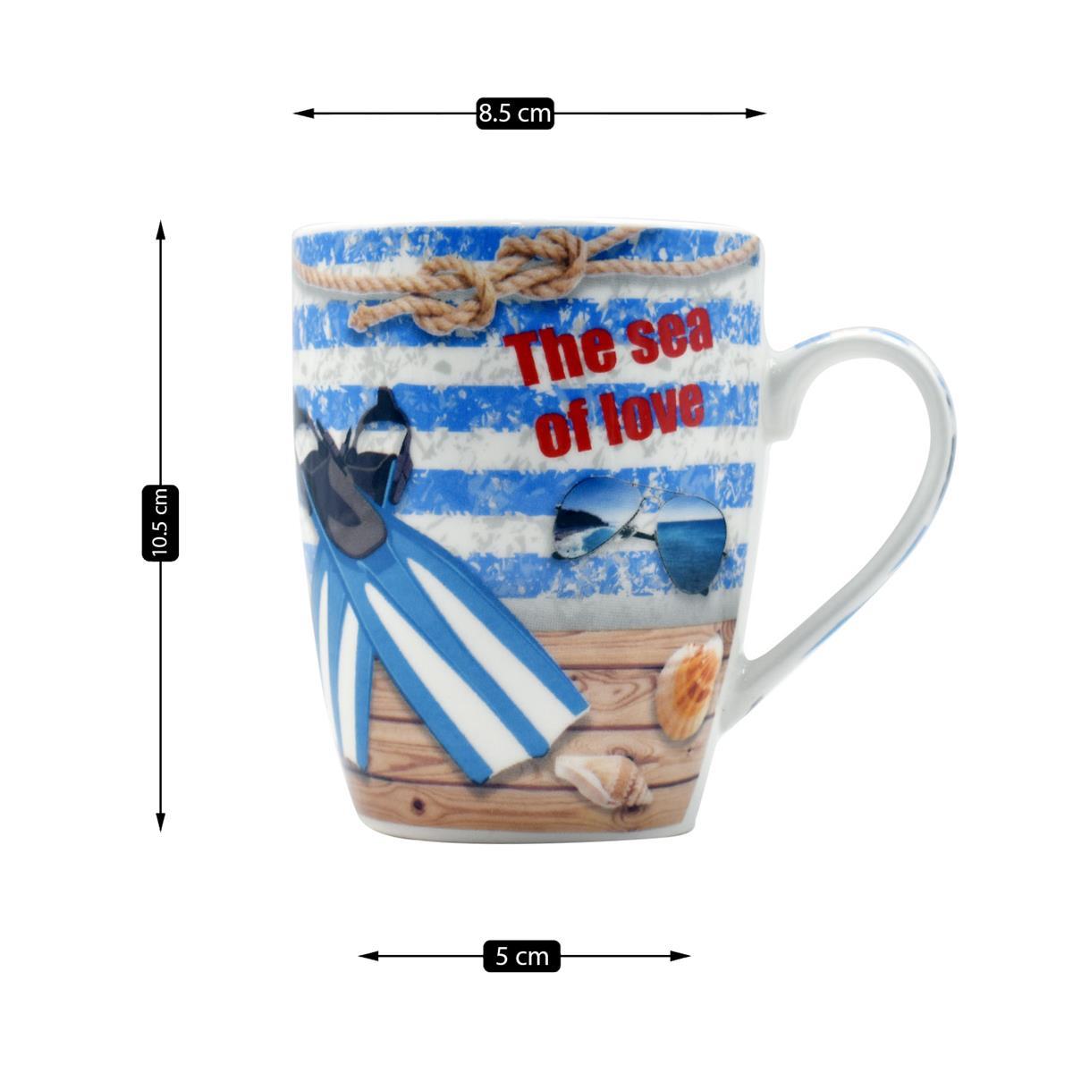 Printed Ceramic Coffee or Tea Mug with handle - 325ml (BPM3030-G-D)