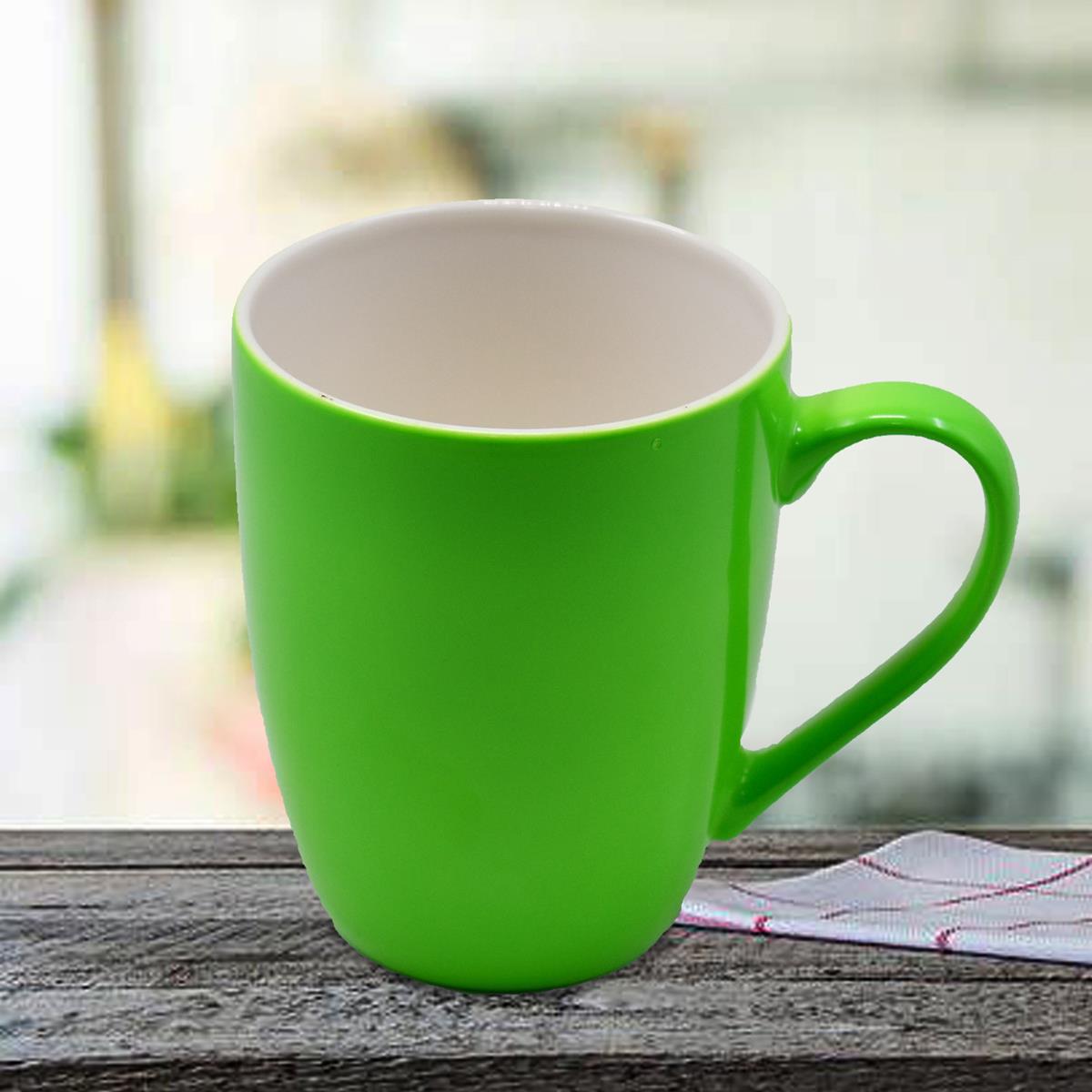 Single Color Ceramic Coffee or Tea Mug with handle - 325ml (BPY001-B)