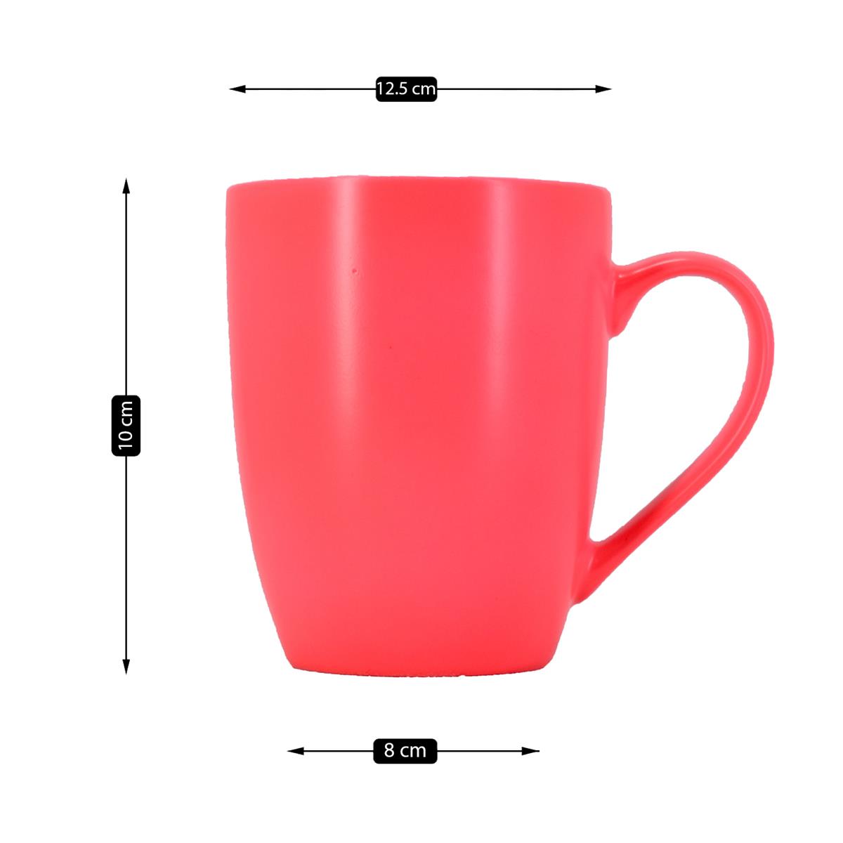 Single Color Ceramic Coffee or Tea Mug with handle - 325ml (BPY001-B)