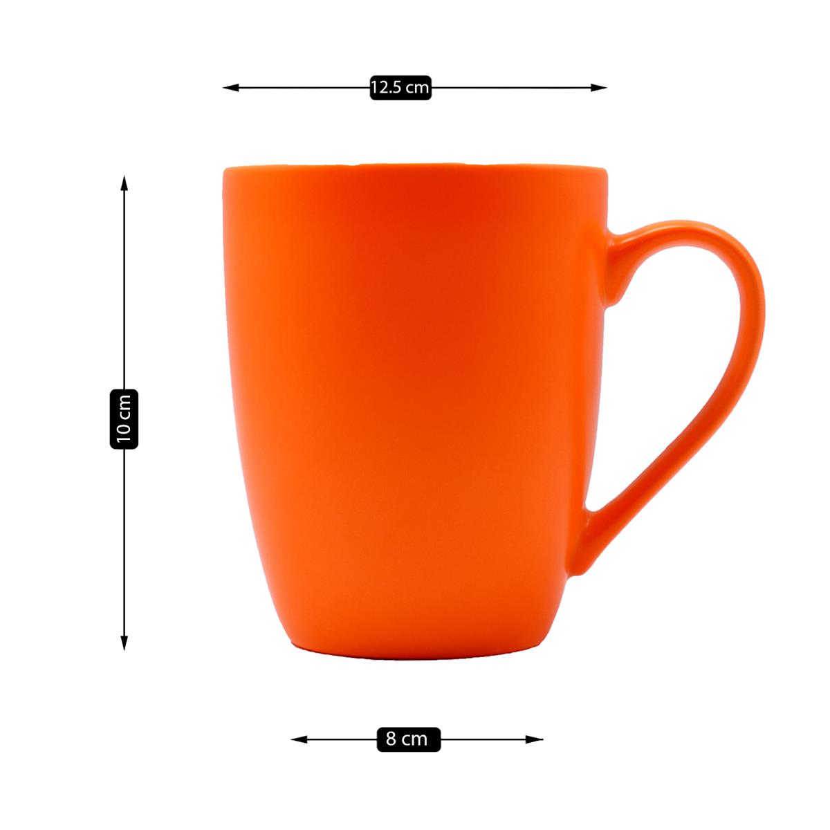 Single Color Ceramic Coffee or Tea Mug with handle - 325ml (BPY001-D)