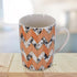 Printed Ceramic Tall Coffee or Tea Mug with handle - 325ml (R4760-D)