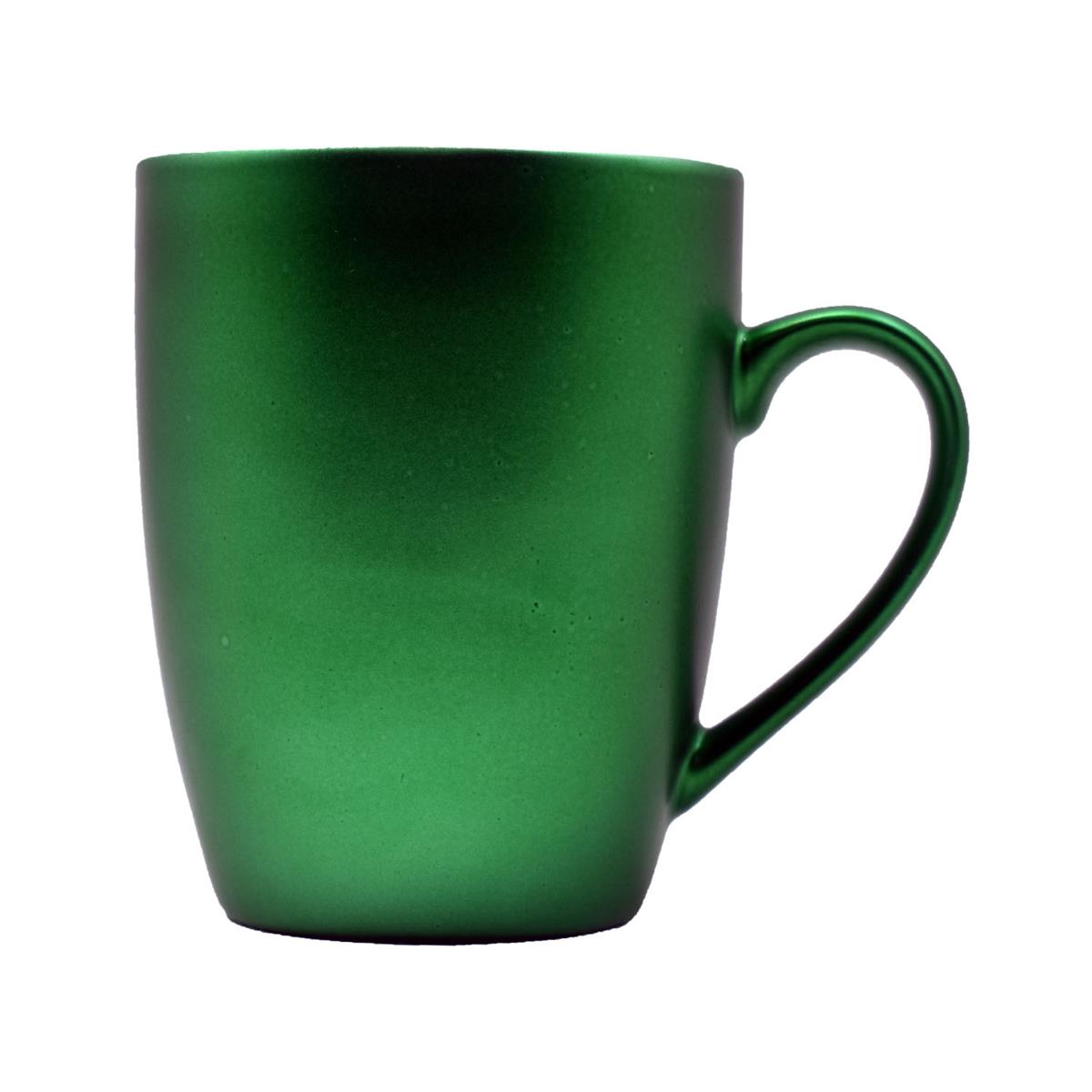 Single Color Ceramic Coffee or Tea Mug with handle, 325ml (V-MUGS-005-1)
