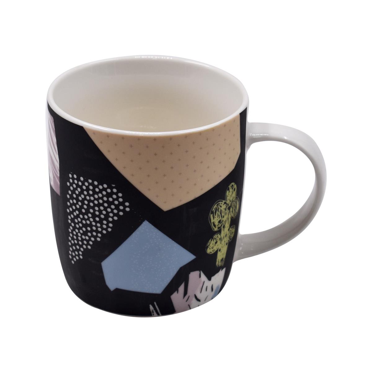 Kookee Ceramic Coffee or Tea Mug with handle for Office, Home or Gifting - 325ml (R4901-A)