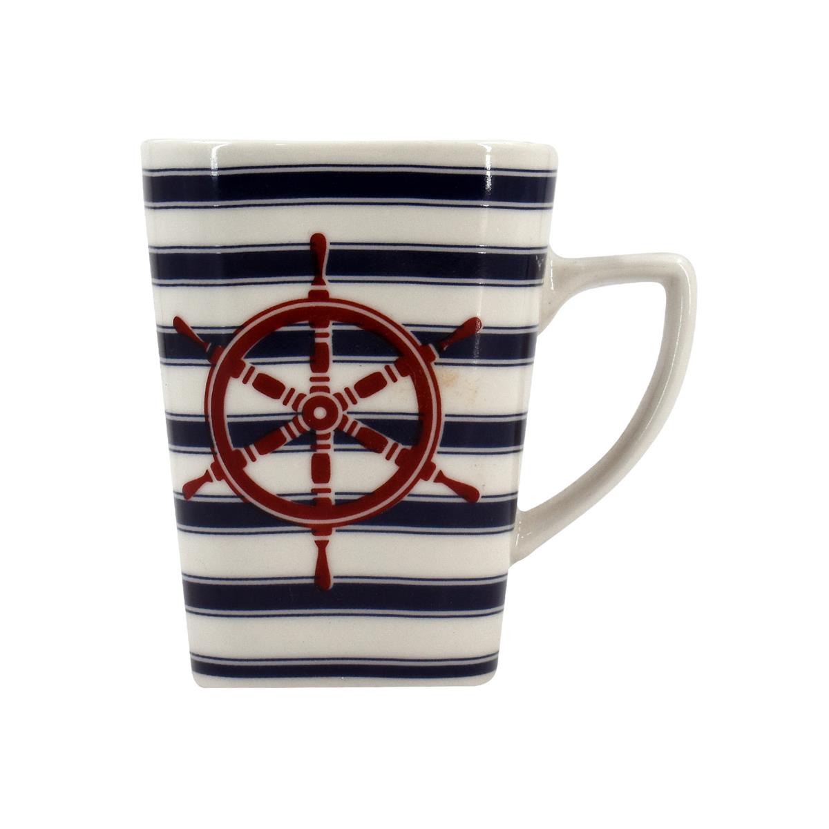 Printed Ceramic Tall Coffee or Tea Mug with handle - 325ml (BPM3402-C)