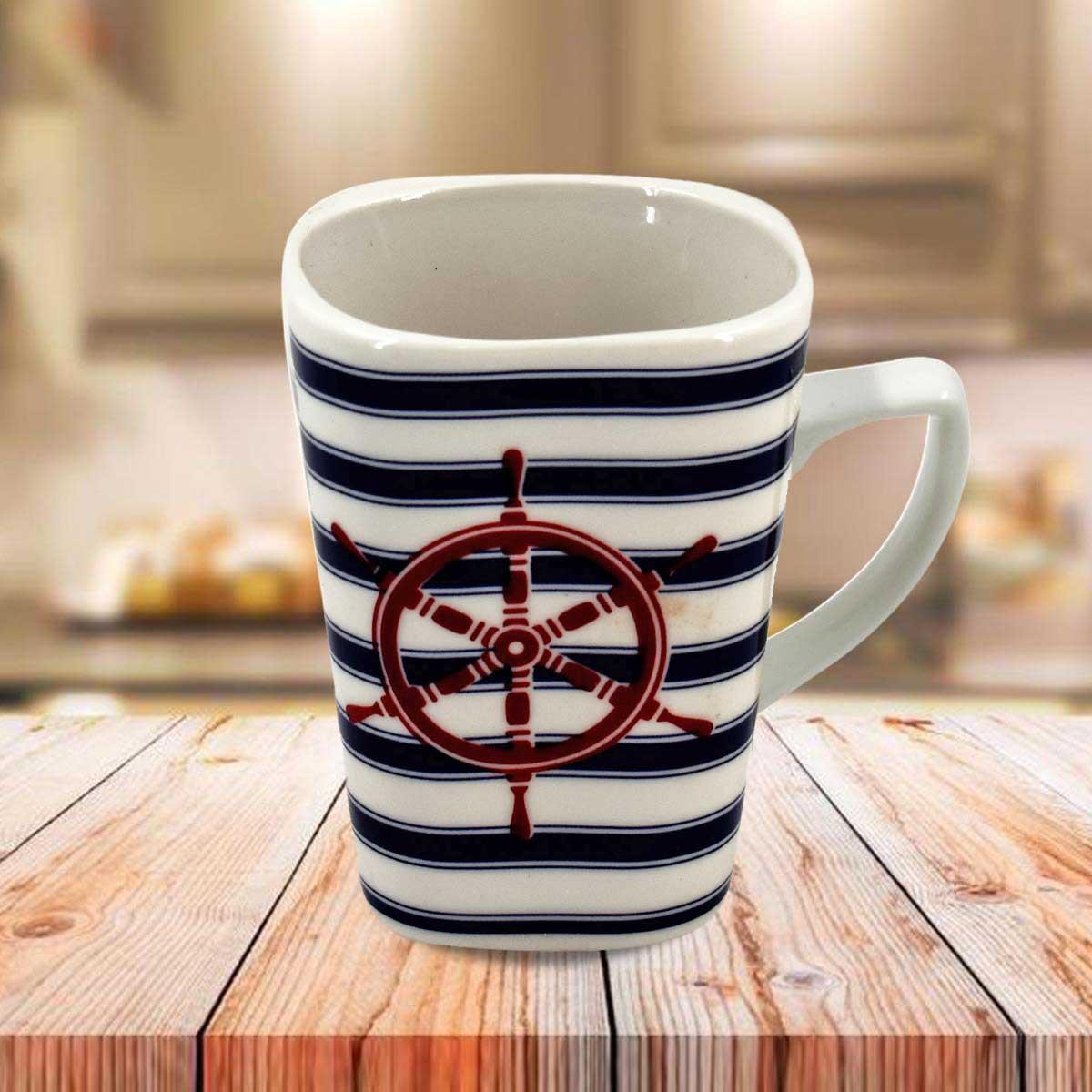 Printed Ceramic Tall Coffee or Tea Mug with handle - 325ml (BPM3402-C)