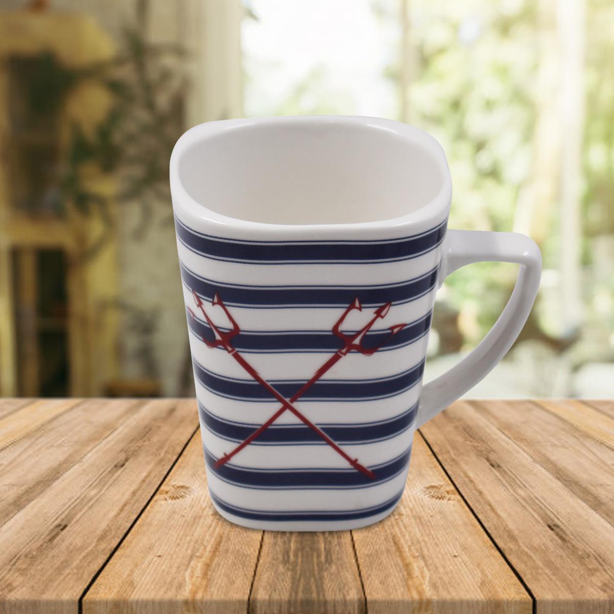 Kookee Printed Ceramic Tall Coffee or Tea Mug with handle - 325ml (BPM3402-D)