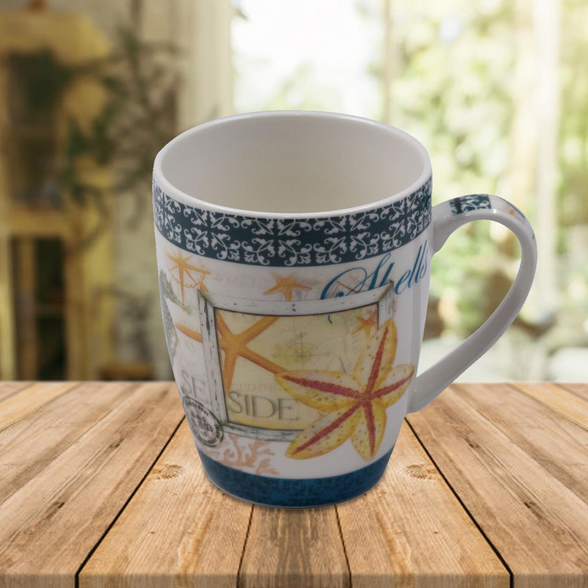 Printed Ceramic Coffee or Tea Mug with handle - 325ml (3403G-A)