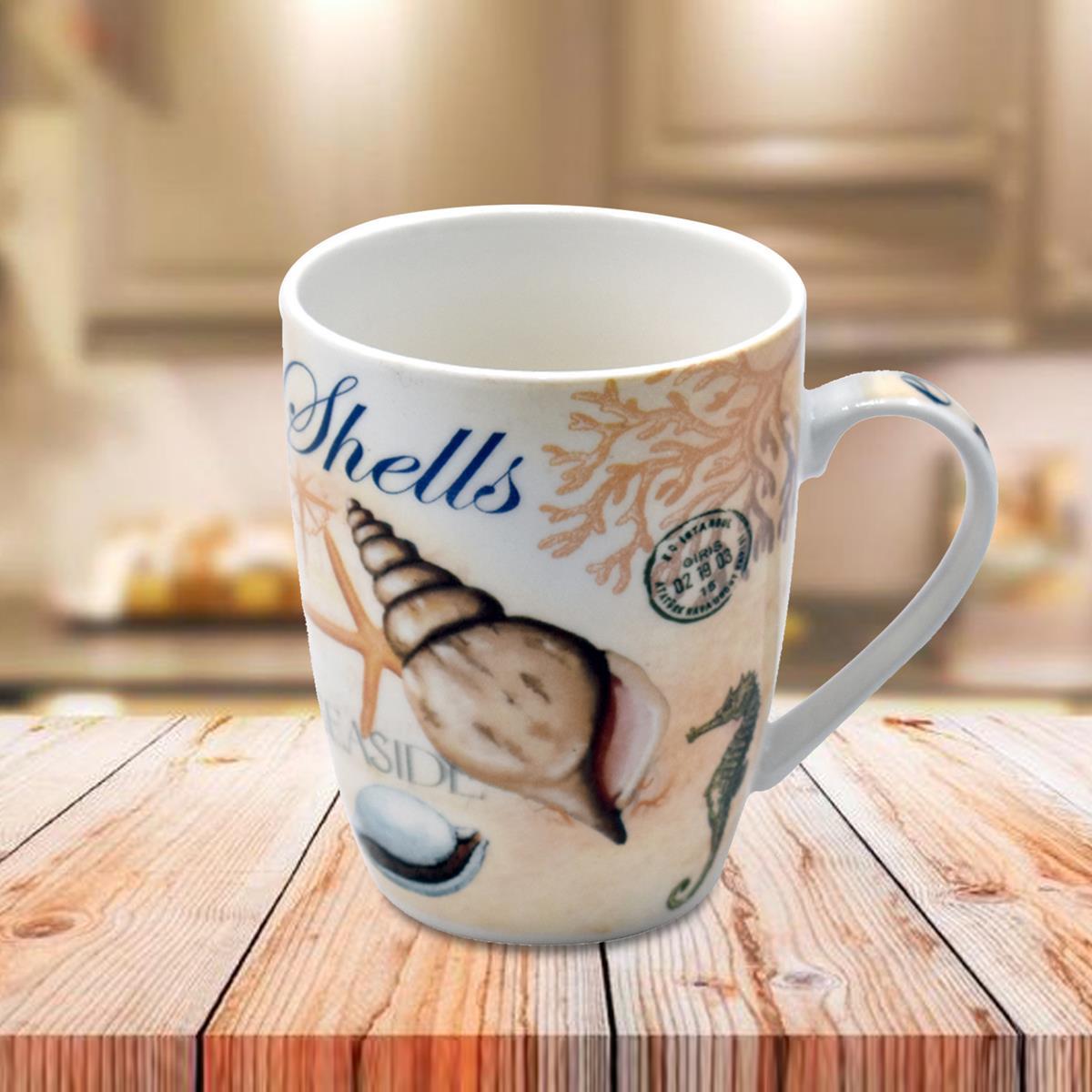 Printed Ceramic Coffee or Tea Mug with handle - 325ml (BPM3403-D)