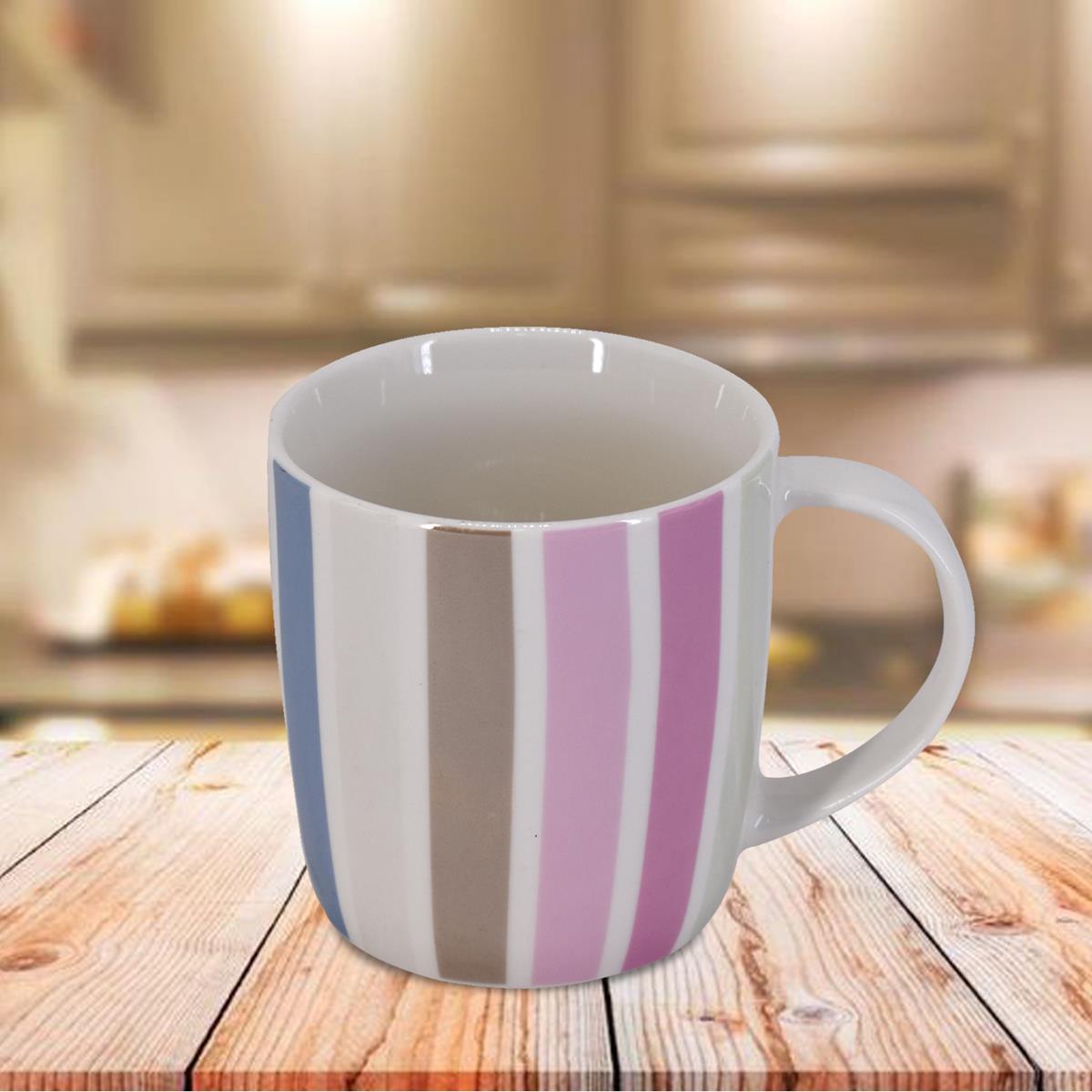 Kookee Ceramic Coffee or Tea Mug with handle for Office, Home or Gifting - 325ml (BPM3758-A)