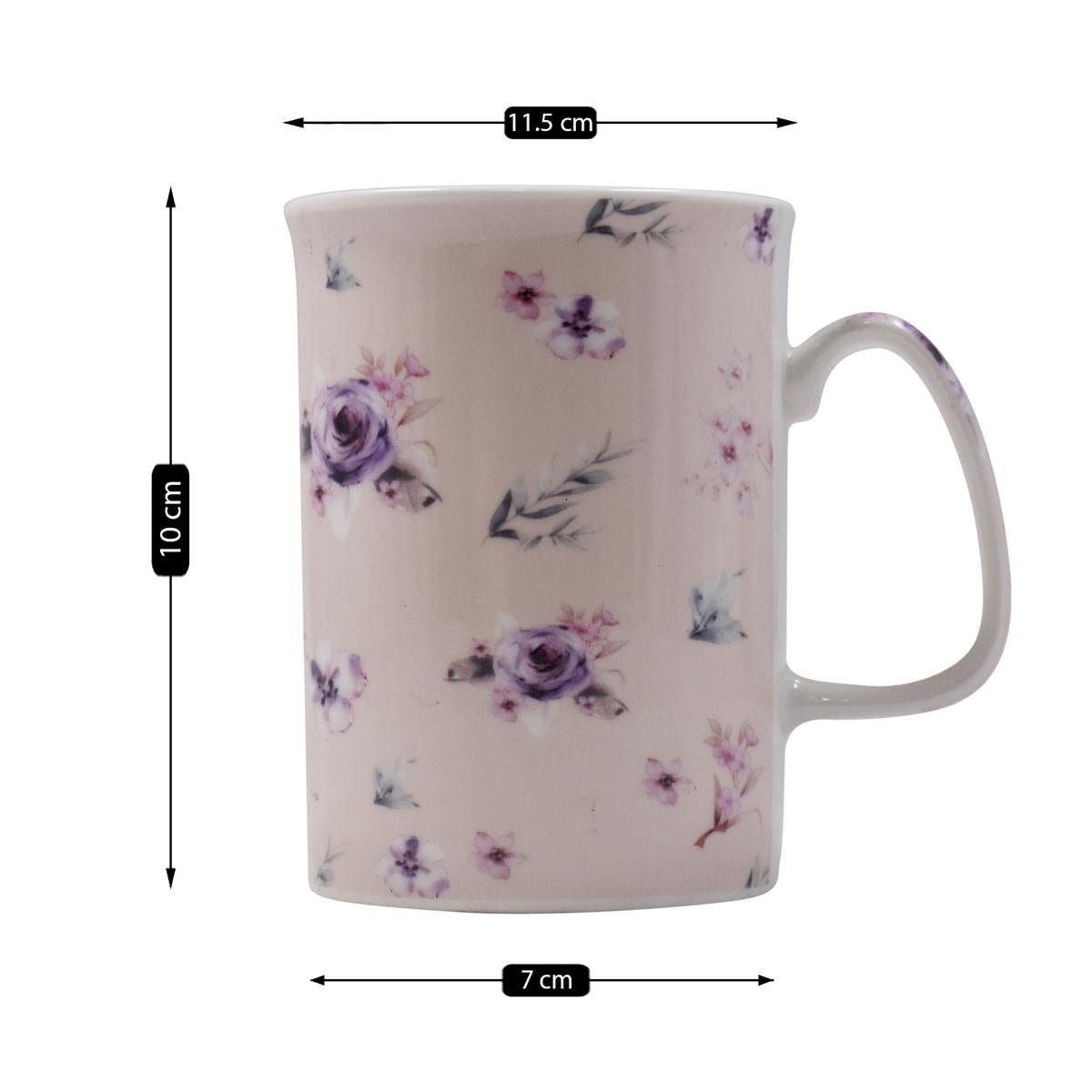 Printed Ceramic Tall Coffee or Tea Mug with handle - 325ml (BPM3767-C)