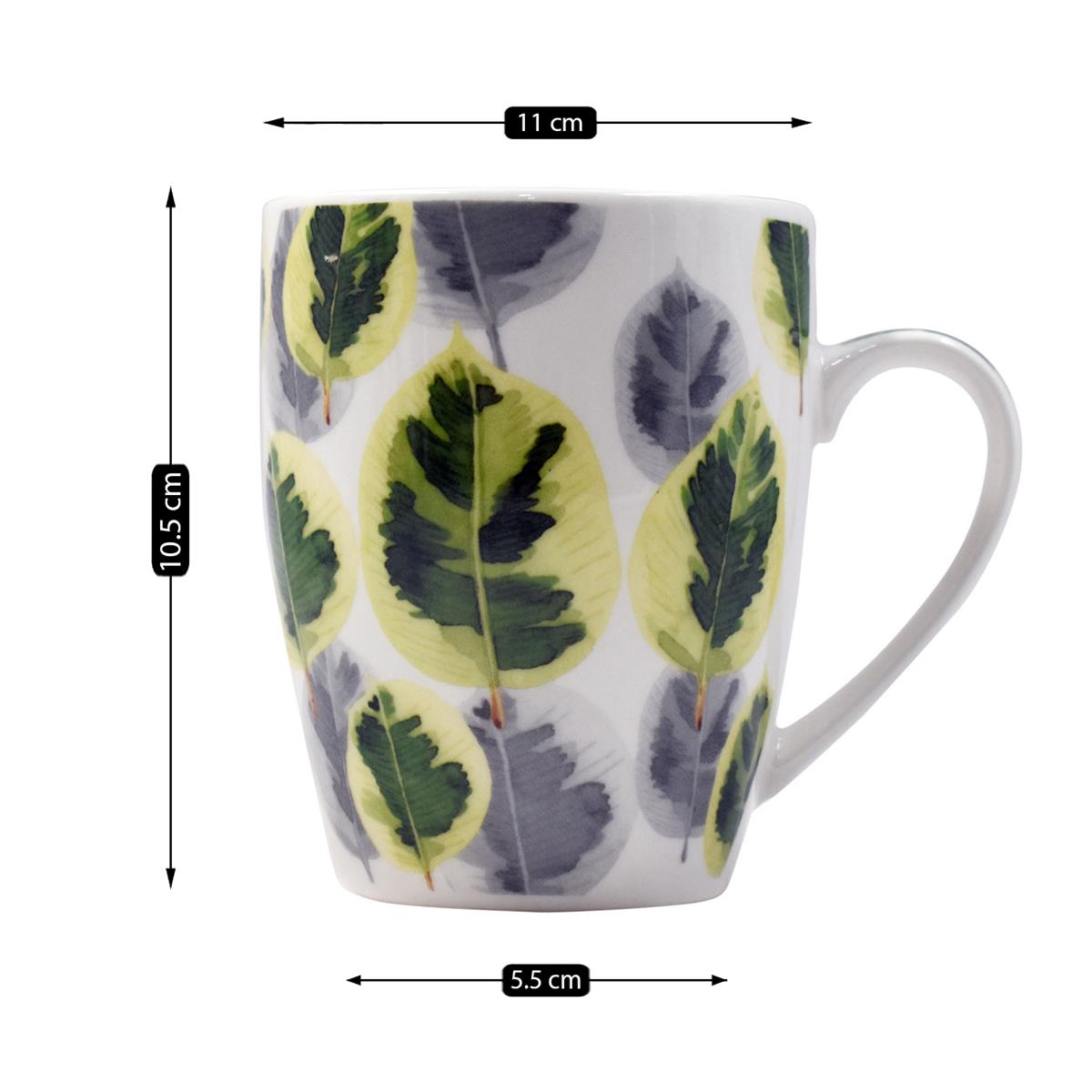 Printed Ceramic Coffee or Tea Mug with handle, 325ml (V-MUGS-005-14)
