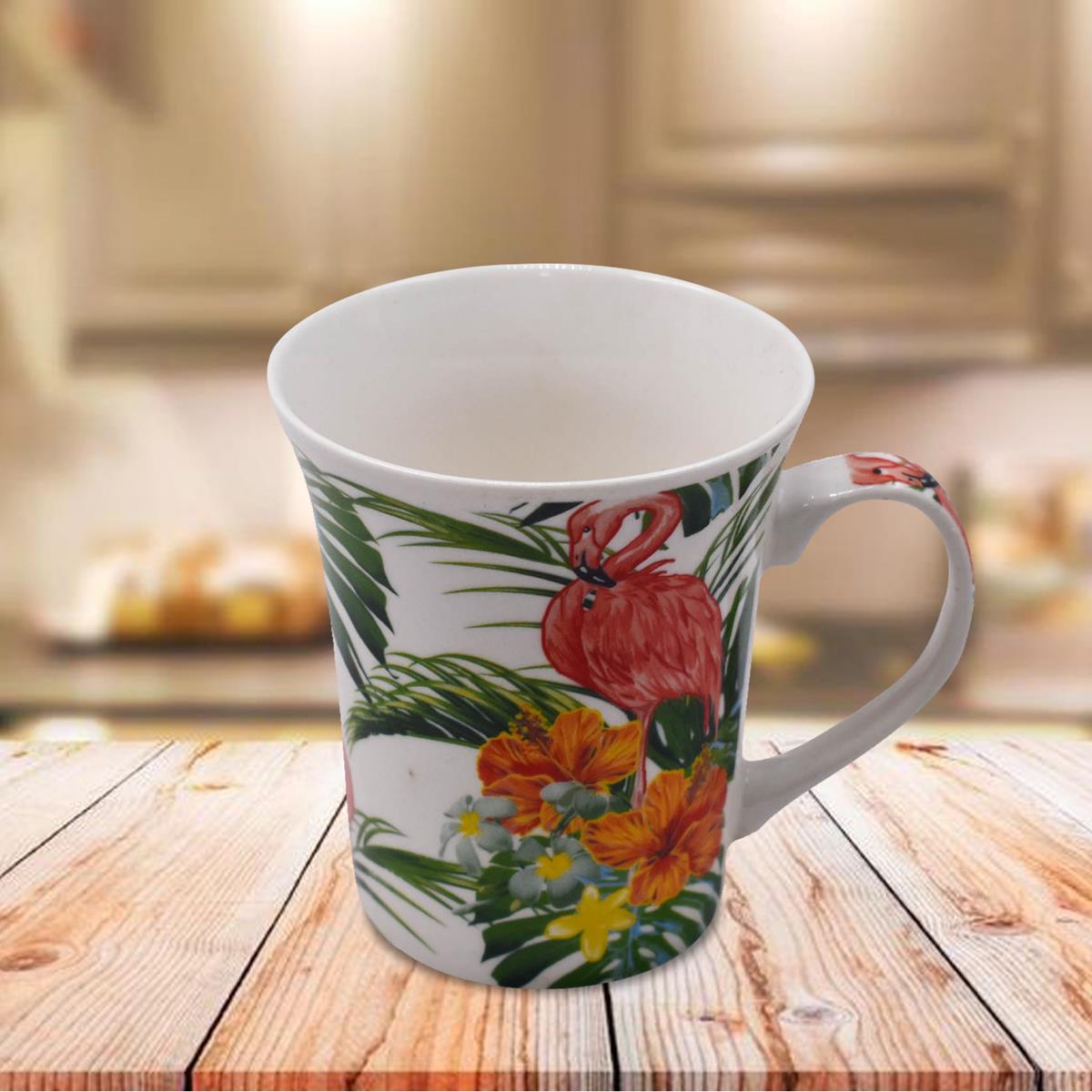 Printed Ceramic Tall Coffee or Tea Mug with handle - 325ml (BPM4051-D)
