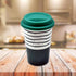 Ceramic Coffee or Tea Tall Tumbler with Silicone Lid - 275ml (BPM4724-D)