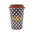 Ceramic Coffee or Tea Tall Tumbler with Silicone Lid - 275ml (BPM4875-B)