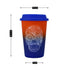 Ceramic Coffee or Tea Tall Tumbler with Silicone Lid - 275ml (R4848-C)